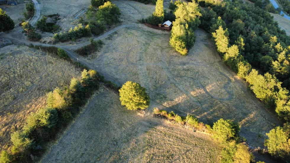 Les 13 hectares du Domaine Solio vus du ciel